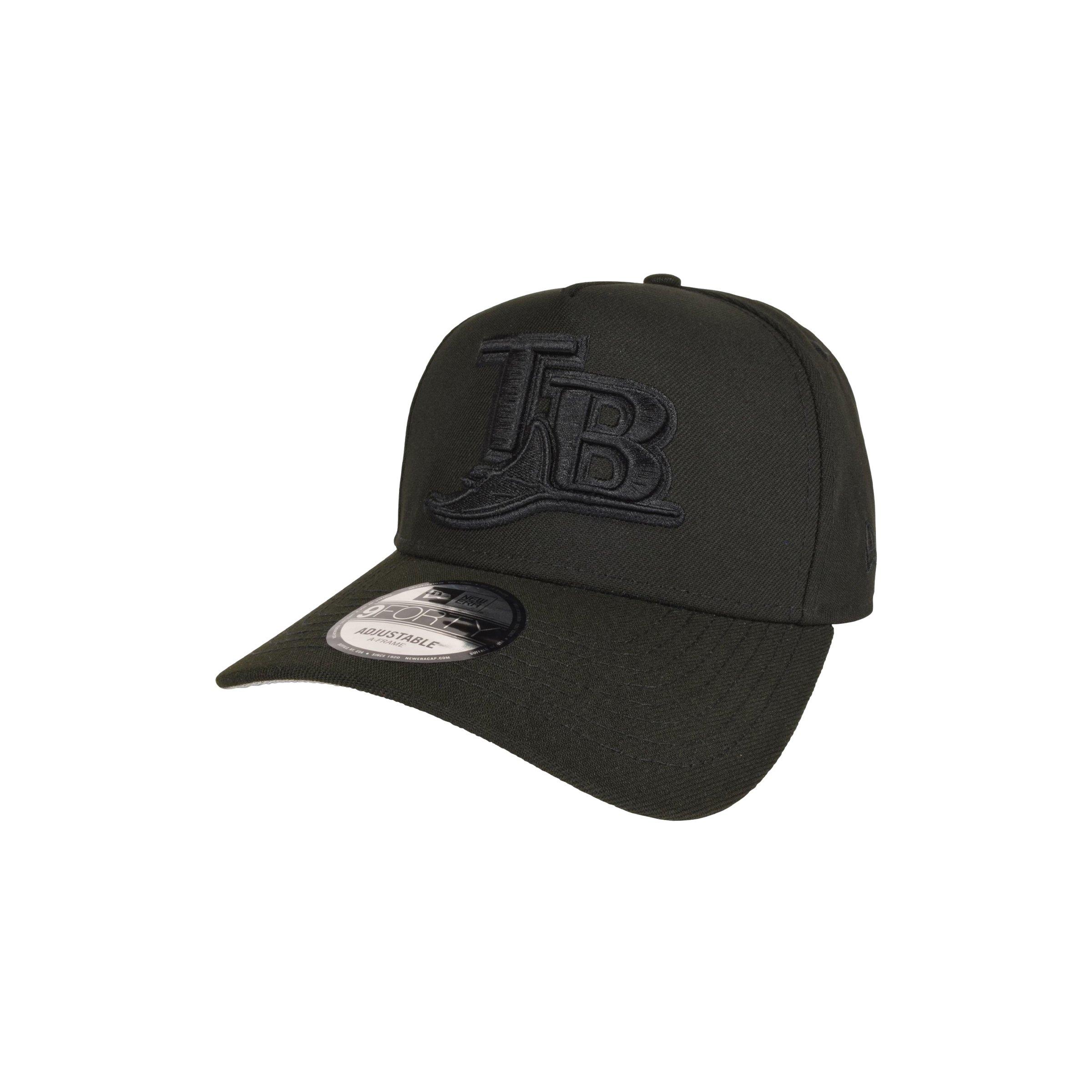 New Era Tampa Bay Rays 9FORTY Adjustable Hat - Triple Black - BLACK